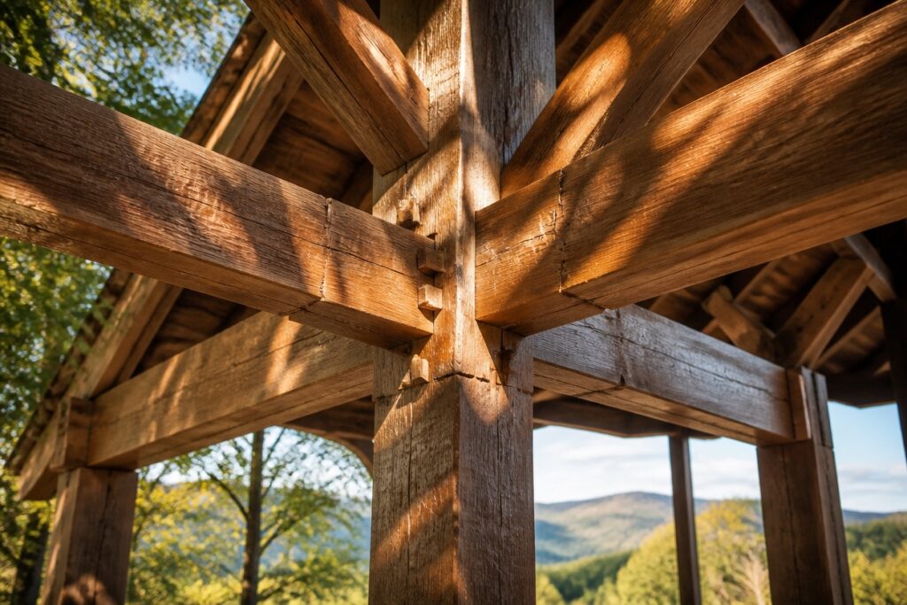 wooden structure for gatherings